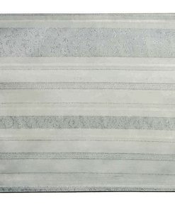 Fab White Tablecloth Silver Scroll 137 x 178 cm (54 x 70") Oblong