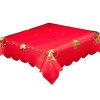 Red Christmas tree tablecloth