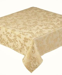 Jacobean Jacquard Gold Leaf Tablecloth