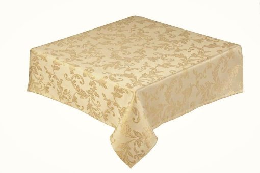 Jacobean Jacquard Gold Leaf Tablecloth