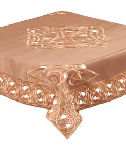 CELTIC KNOT Embroidered Tablecloth Coffee 85 x 85 cm (34 x 34") Square