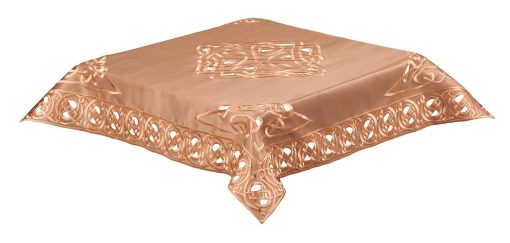 CELTIC KNOT Embroidered Tablecloth Coffee 85 x 85 cm (34 x 34") Square