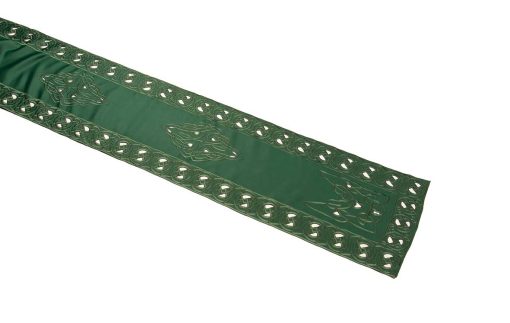 CELTIC KNOT Embroidered Table Runner Green, Coffee or Cream