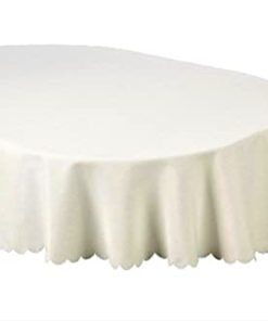 shell polyester oval tablecloth