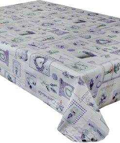 Lavender Keepsake Vinyl Tablecloth 137cm (54" Wide) Sold in Half Metres