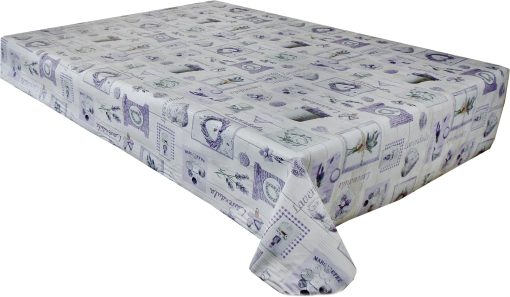 Lavender Keepsake Vinyl Tablecloth 137cm (54" Wide) Sold in Half Metres