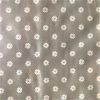 White Daisy on Grey Vinyl Tablecloth 137 cm (54" Wide)