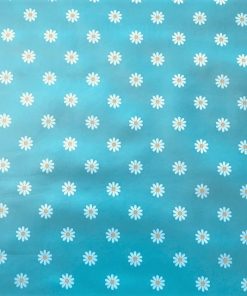 Daisy Duck Egg Blue Vinyl Tablecloth 137cm (54" Wide)