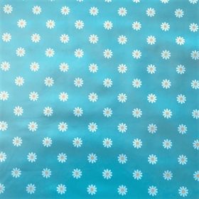 Daisy Duck Egg Blue Vinyl Tablecloth 137cm (54" Wide)