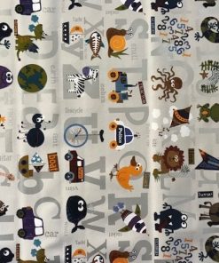 Picture Alphabet Vinyl Tablecloth  137cm (54" Wide)