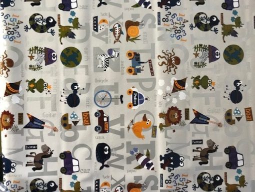Picture Alphabet Vinyl Tablecloth  137cm (54" Wide)