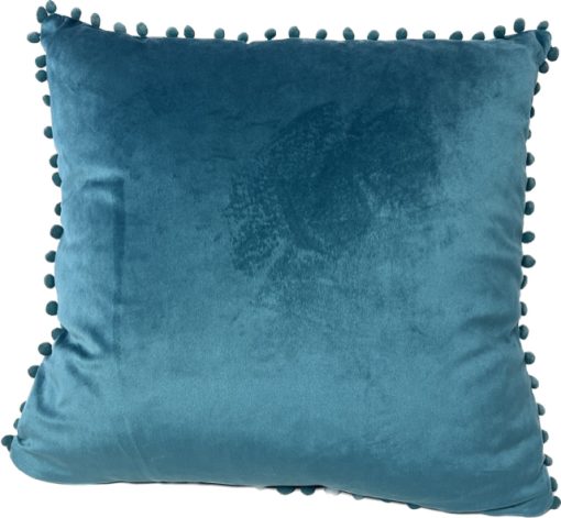 French Velvet Cushion Covers, 45 x 45 cm. (18 x 18") Red, Green or Granite Grey - Image 3