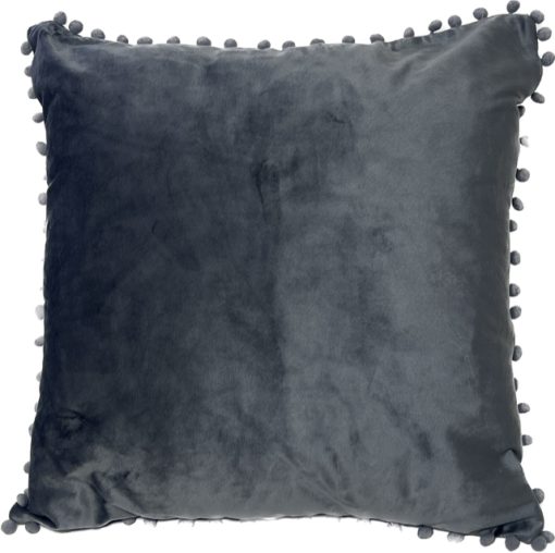 French Velvet Cushion Covers, 45 x 45 cm. (18 x 18") Red, Green or Granite Grey - Image 2