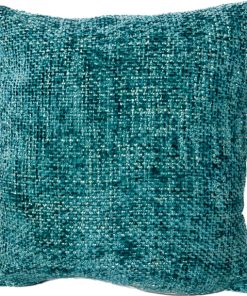 Teal Chenille Cushion Cover