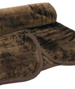 Super Soft Faux Fur Throws - Single Chocolate Brown 127x152CM (50x60")