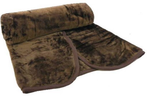 Super Soft Faux Fur Throws - Single Chocolate Brown 127x152CM (50x60")