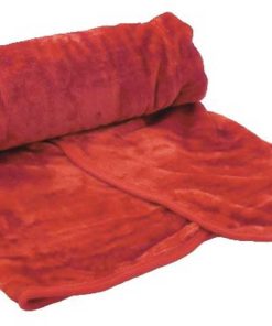 Super Soft Faux Fur Throws - Single Red 127x152CM (50x60")