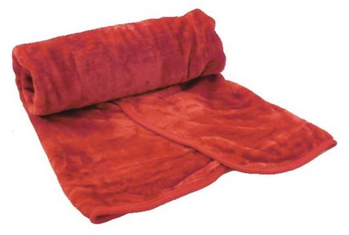 Super Soft Faux Fur Throws - Single Red 127x152CM (50x60")