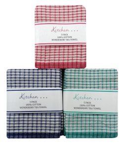 Wonderdry check tea towels
