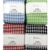 Check cotton tea towels