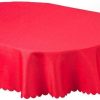 Shell oval tablecloth
