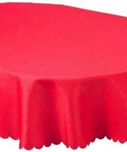 Shell oval tablecloth