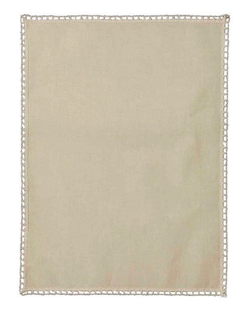 JANE 6 Mini Chair Arm Covers and 5 Chair Backs Cream (ecru) Plain with Cotton Trim - Image 3