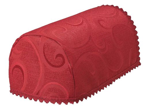 Scroll burgundy chair covers