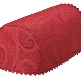 SCROLL Burgundy Arm Covers (pairs) and Chair Backs (single) and Cushion Covers