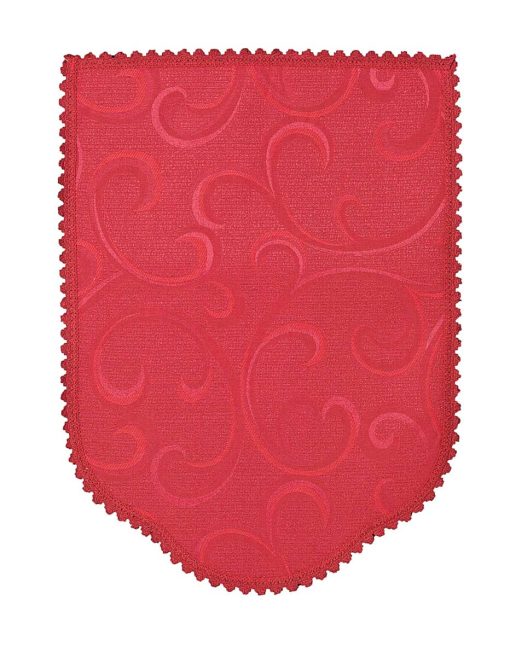 SCROLL Burgundy 6 Jumbo Arm Covers and 5 Chair Backs climbing vine - Image 3