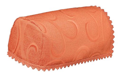 SCROLL Terracotta Arm Covers (pairs) and Chair Backs (single) and Cushion Covers - Image 2