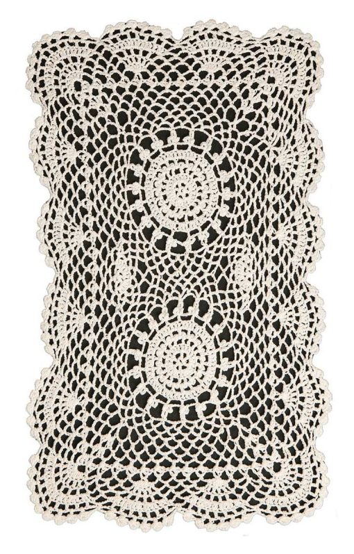 6 White Crochet Lace Arm Covers and 5 Chair Backs Hand Made - Image 2