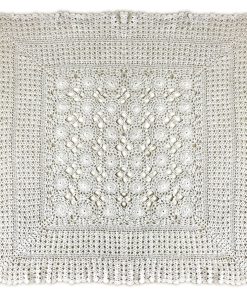 Lewis White Tablecloth Hand Made Lace 90 x 90 cm (35 x 35") Square