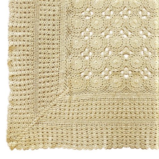 Lewis Cream (ecru) Tablecloth Hand Made Lace 90 x 90 cm (35 x 35") Square - Image 2
