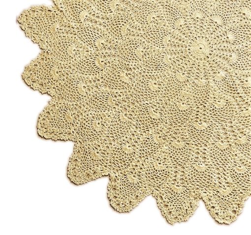 Harris Cream (ecru) Hand Made Lace Tablecloth 91 cm (36") Round - Image 2