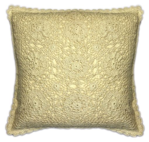 Crochet lace cushion covers