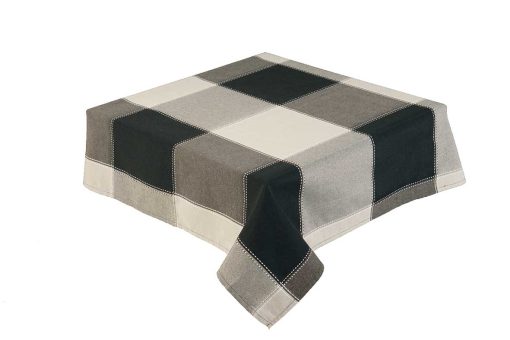 REPUBLIC Check Tablecloth in Oblong, Square and Round - Image 2
