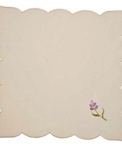 LAVENDER SPRIG - Pack of 4 Embroidered Napkins 40 x 40 cm (16 x 16")