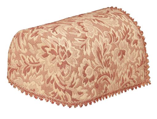 FLORAL MATELASSE 6 Arm Covers and 5 Chair Backs Red / Pink