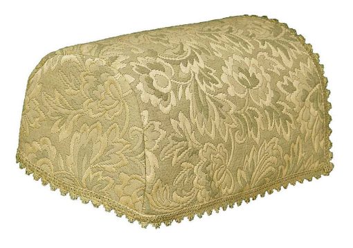 FLORAL MATELASSE 6 Arm Covers and 5 Chair Backs Green