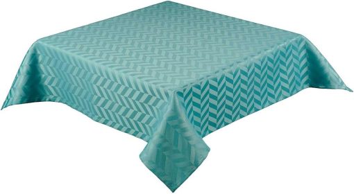 MONTE CARLO - Tablecloth with Chevron Design 127 x 178 cm (50 x 70") Oblong - Image 2