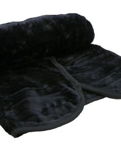 Super Soft Faux Fur Throws - Double Black 150x200CM (59x78")