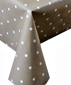 Extra wide beige polka dot