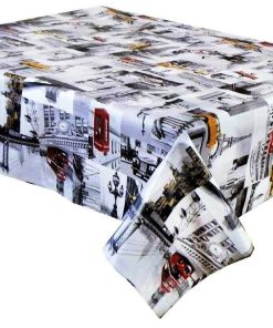 LANDMARKS - Vinyl Tablecloth 137 cm (54" Wide)