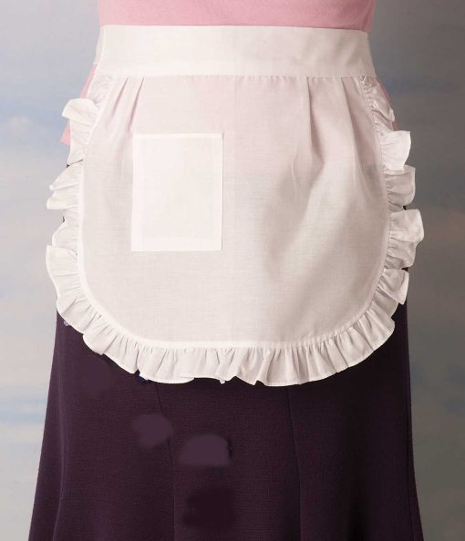 White waitress apron