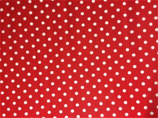 RED POLKA DOT 2cm Dot - Vinyl Tablecloth 137 cm (54" Wide) - Image 2