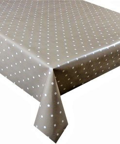 Extra wide beige polka dot