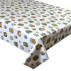COLOURFUL OWLS Oilcloth Tablecloth, Coated Cotton Sold in Half Metres 137cm (54") Wide