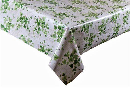 SPRING IVY - Vinyl Tablecloth 137 cm (54" Wide)