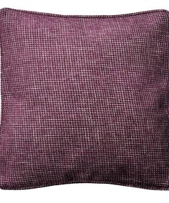 Chenille Aubergine Cushion Covers
